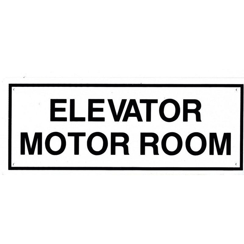 Elevator Motor Room 4” x 10”