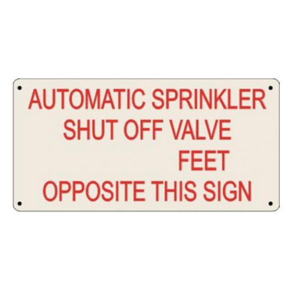 Automatic Sprinkler Sign 8” x 9”