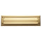 Mail Slot Brass Plated 10"W x 3"H