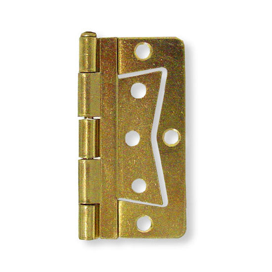 Non-Mortise Hinge (Pair) Brass Plated