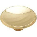 Cabinet Knob 1 3/4" Brass Plated