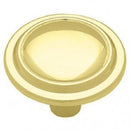 Cabinet Knob 1 1/4" Brass Plated