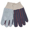 Leather Palm Work Gloves Knit Wrist 12/Pk