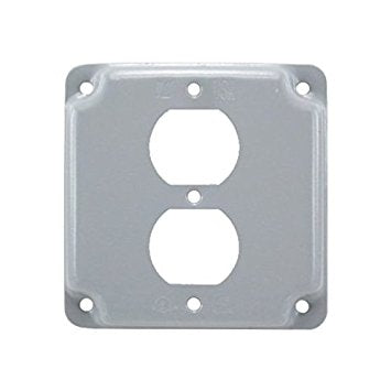 4” Raised Receptacle Cover