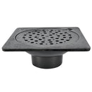 Bell Trap 9” x 9” No Hub Hinged Strainer 3” Outlet