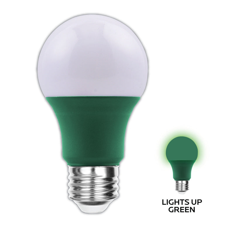 PS21492 :  LAMP – A SHAPE: A SERIES – A19 COLOR LIGHTS UP GREEN