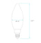 PS21634 :  LAMP – FILAMENT SERIES: 7W – CTC CANDLE 3000K – SOFT WHITE