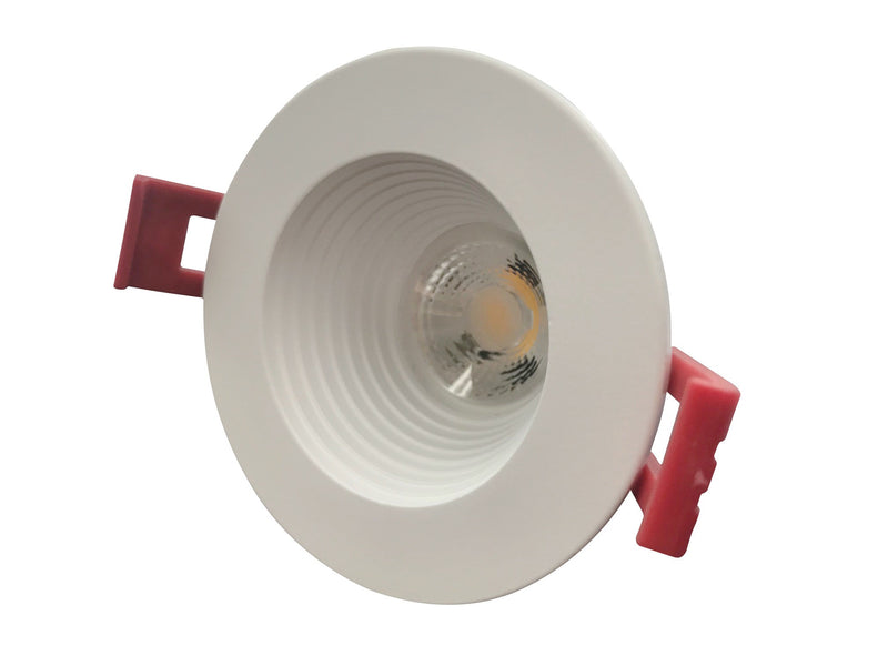 PS23273 :  SPOTLIGHT – CANLESS: 2" REGRESSED STEP BAFFLED TRIM ROUND 4000K – COOL WHITE