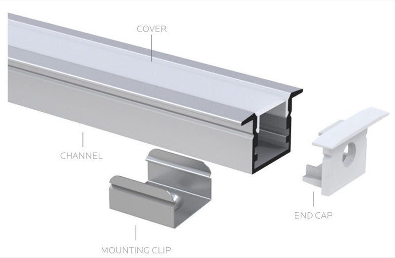 PS43150 :  TAPERITE™ CHANNEL RECESSED ≤15W/M
 ≤10MM