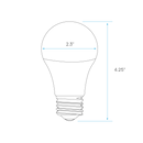A19 LED Bulb dimensions