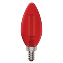 E12 4.5W Red Filament Torpedo
