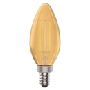 E12 4.5W Yellow Filament Torpedo