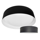 17" Decorative Flush Mount Interchangeable Canopy - Black/White Finish