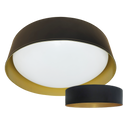 17" Decorative Flush Mount Interchangeable Canopy - Black/White Finish