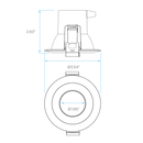 3" Regressed LED Downlight dimensions