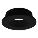 1" Regressed 5CCT Interchangeable Canless Spotlight Round Black Trim
