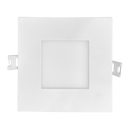 4" Mini Panel Square 5CCT High Output Smooth Canless Wafer Spotlight