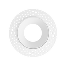 3" Round White Trimless