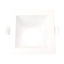 4" Square Wall Washer Trim Replacement - White Finish