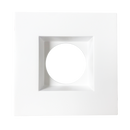 4" Regressed 5CCT Interchangeable Canless Spotlight Square Smooth Trim