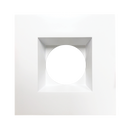 4" Regressed 5CCT Interchangeable Canless Spotlight Square Baffled Trim