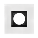 4" Regressed 5CCT Interchangeable Canless Spotlight Square Smooth Black/White Trim