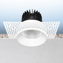 Regressed Trimless Push N' Lock Spotlight - CCT Selectable Dual Dimming/Universal Voltage 38º