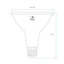 PAR38 LED Flood Bulb dimensions