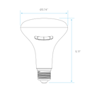 BR30 LED Flood Bulb dimensions