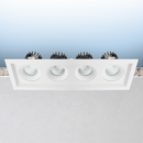 Omni4 - Four Head Regressed Multi-head Gimbal 5CCT Selectable - Dual Dimming/Universal Voltage