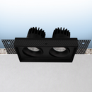 Omni2 - Two Head Regressed Trimless Multi-head Gimbal 5CCT Selectable - Dual Dimming/Universal Voltage