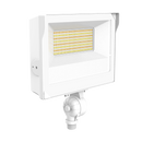60W Universal Flood Light Knuckle & Yoke Mount - CCT & Wattage Selectable White Finish