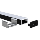 96" Surface Mount 0.48" Channel - Black Finish