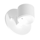2.5" Cylinder System - 1 Head Wall Mount Kit White Finish
