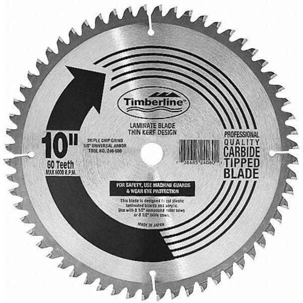 Circular Blade 10” 60T Carbide Tipped