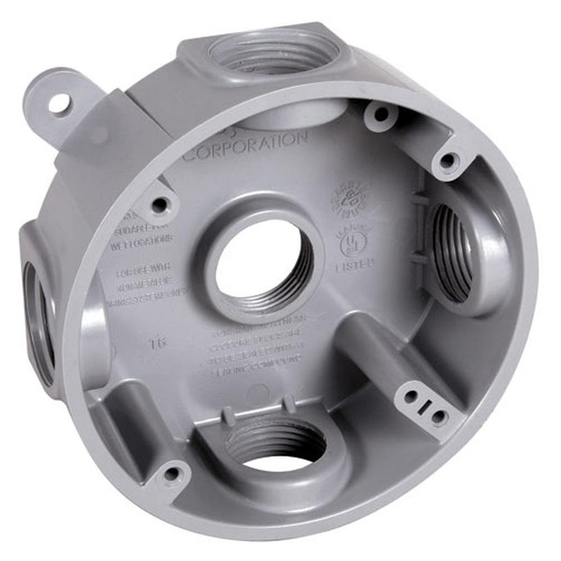 Weatherproof Flanged 4” Round Box with 1/2” K/O