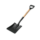 Square Point Shovel Wood Handle