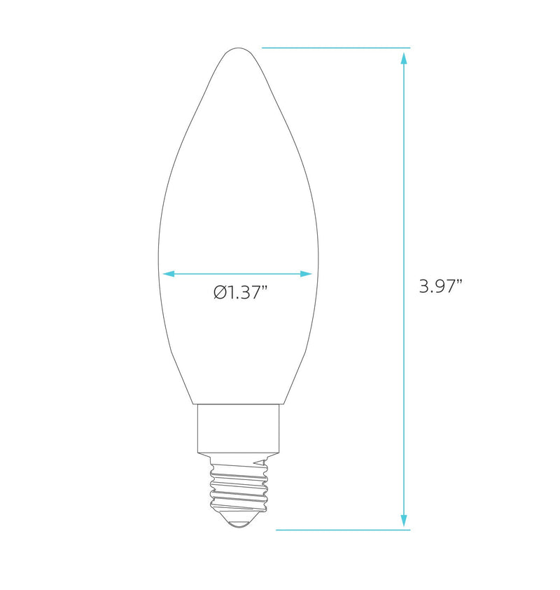 PS21634 :  LAMP – FILAMENT SERIES: 7W – CTC CANDLE 3000K – SOFT WHITE