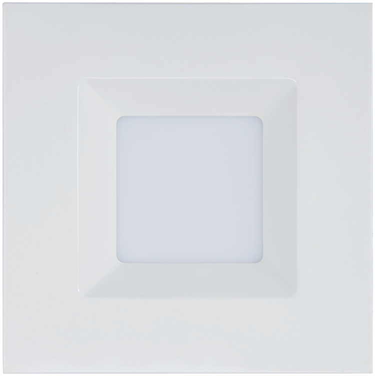 PS23787 :  DOWNLIGHT RETROFIT: 4" DOWNLIGHT RETROFIT – HIGH OUTPUT SQUARE SMOOTH TRIM